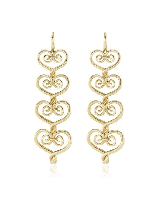 Marlo Laz Metallic Ponte Dei Sospiri 14K Earrings