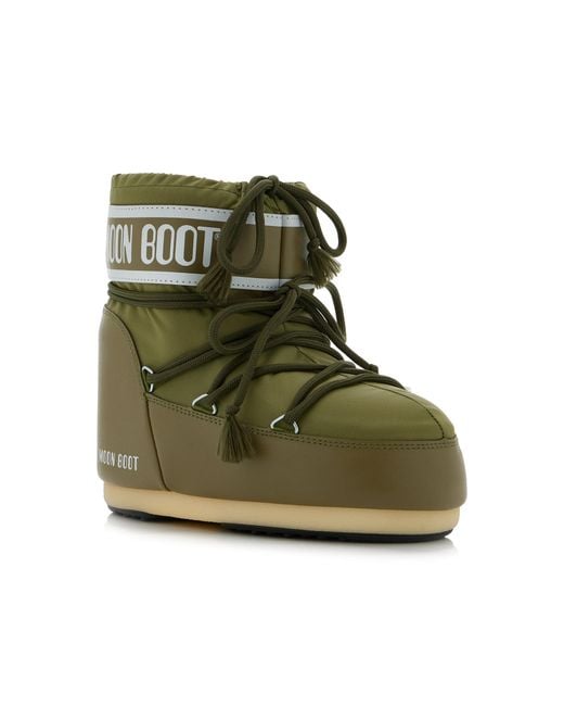 Moon Boot Green Icon Low Nylon Boots