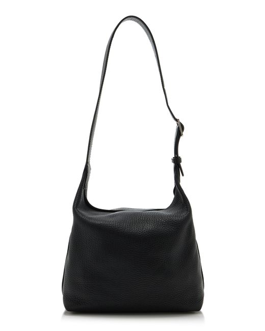 The Row Black Isa Leather Shoulder Bag
