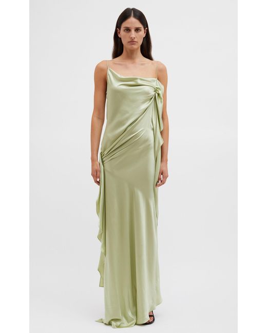 christopher esber cusco silk drape cami dress Christopher Esber Cusco Silk Drape Cami Dress In Black - 60% Off