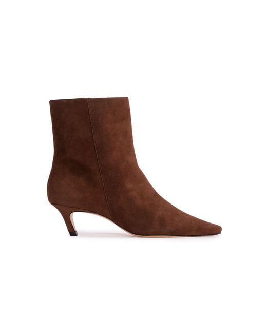 Black Suede Studio Brown Avenue Suede Ankle Boots