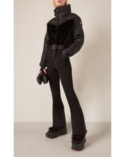 3 MONCLER GRENOBLE Black Down Ski Suit