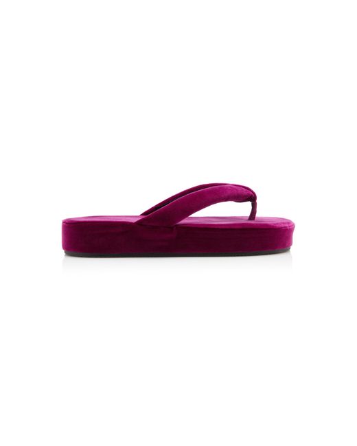 Balenciaga Red Platform Flip Flop