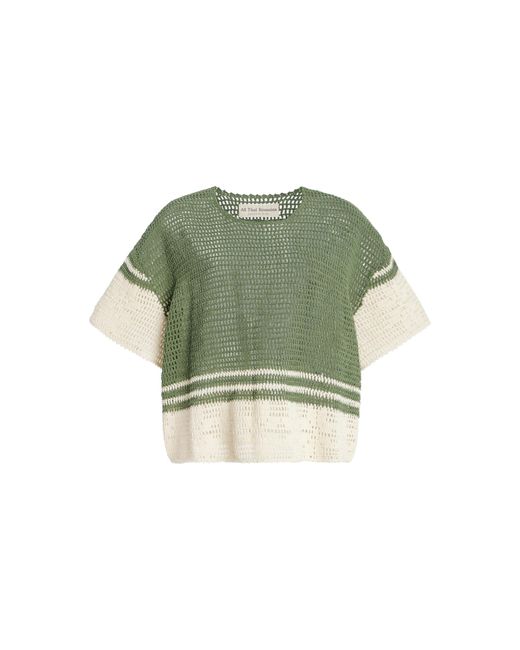 All That Remains Green Exclusive Willow Lace-detailed Crocheted-cotton Top