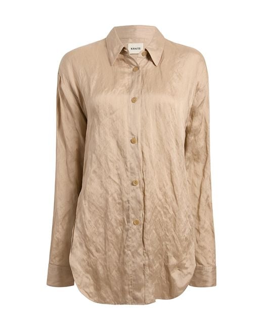 Khaite Natural Goya Cotton-Voil Shirt