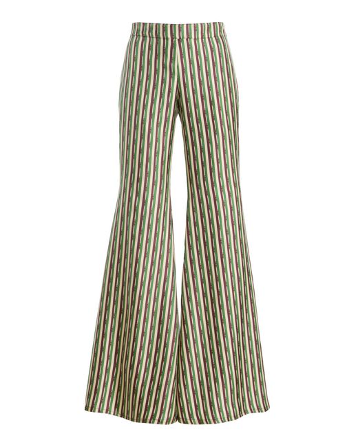 Franchise Green Zaoua Silk Pants