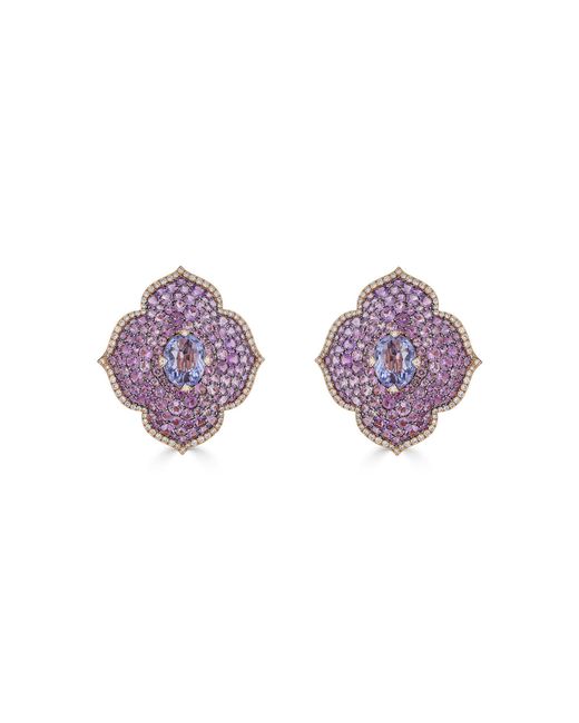 Piranesi Purple Large Pasha Earrings