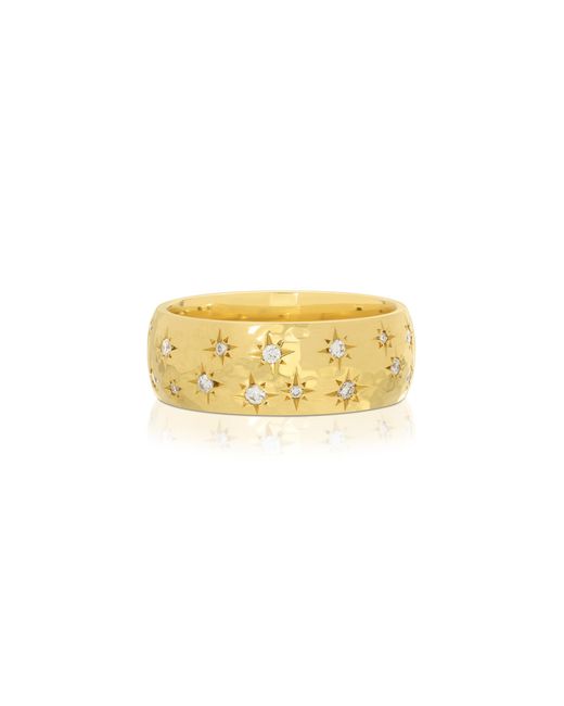 Octavia Elizabeth Yellow 18K Diamond Imogen Etoile Ring