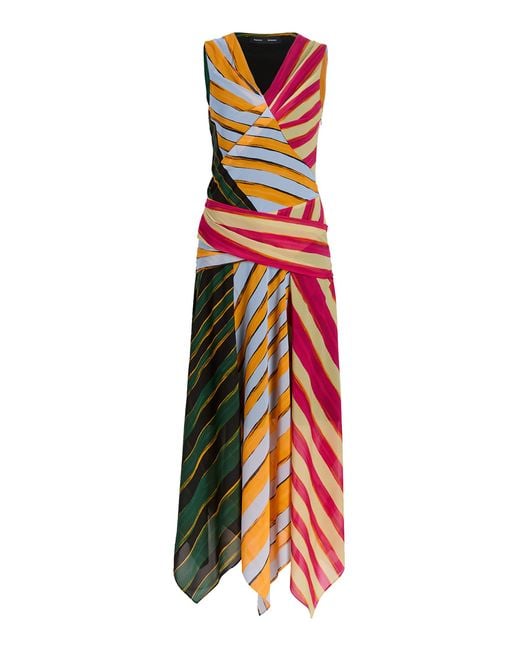 Proenza Schouler White Judd Printed Silk-Blend Dress