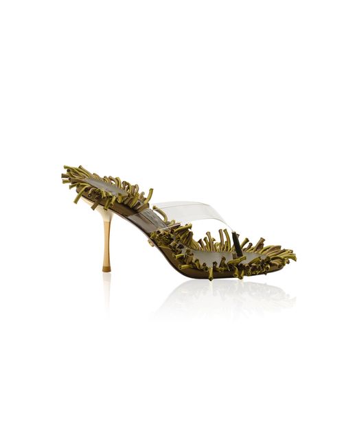 Cult Gaia Metallic Stella Touch Grass Sandal
