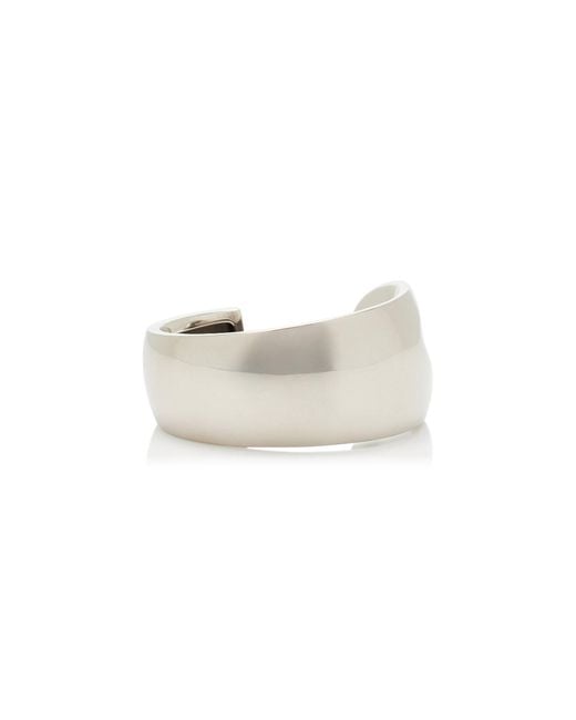 Khaite White Keefe Palladium-Coated Brass Bracelet