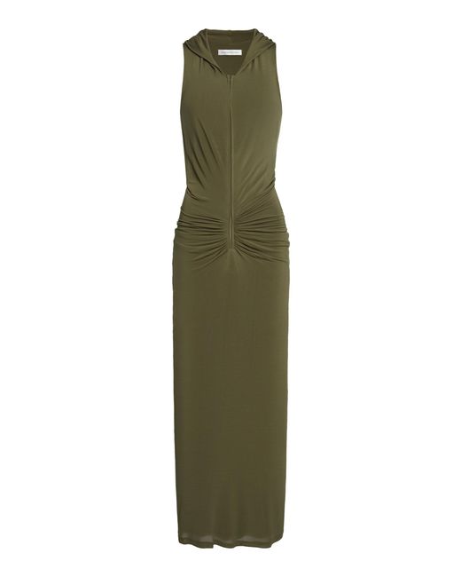 Christopher Esber Green Dannie Hooded Maxi Dress