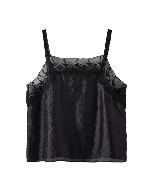 THE GARMENT Black Gilian Flower Top