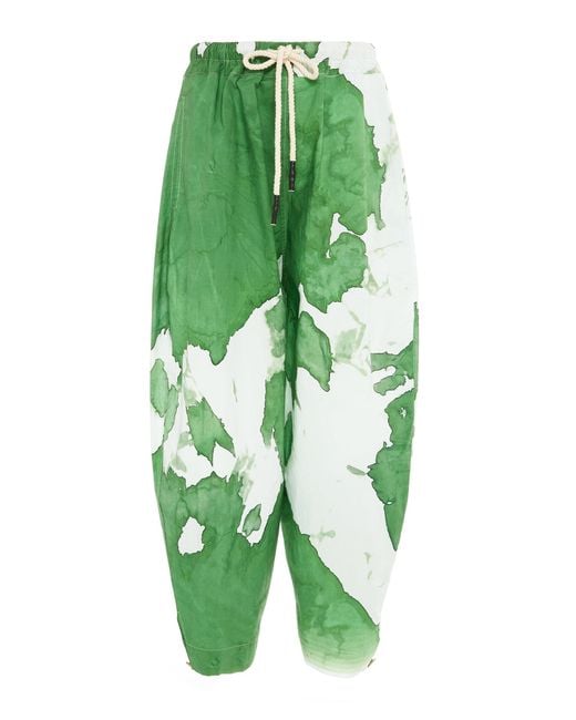 Green tie cheap dye pants