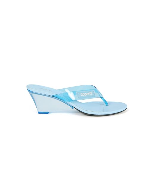 Coperni Blue Lift Flip Flops