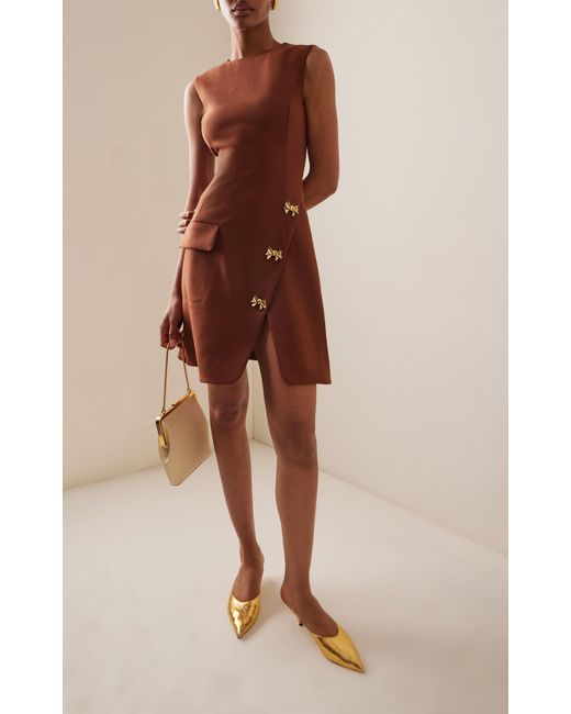 brown bow dress Tarna Brown Velvet Midi Dress With Bow Straps – Club L London