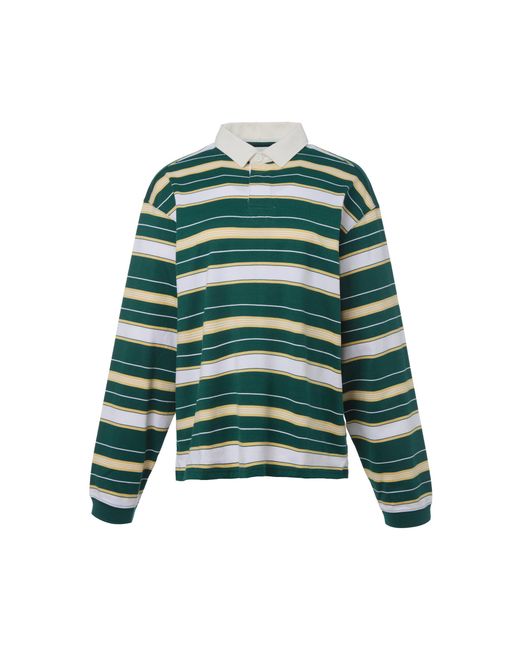 RÙADH Green The Boyd Rugby Cotton Shirt