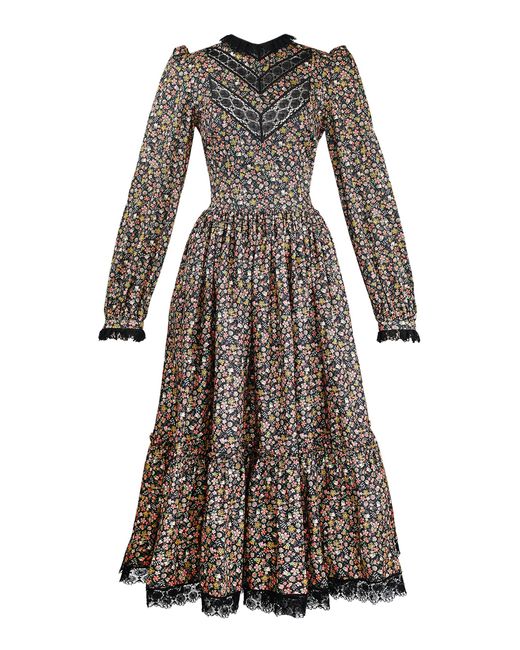 Lena Hoschek Multicolor Orthodox Cotton Midi Dress