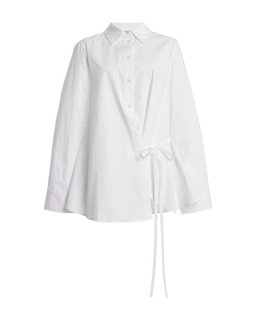DL1961 White Agnes Wrap Shirt