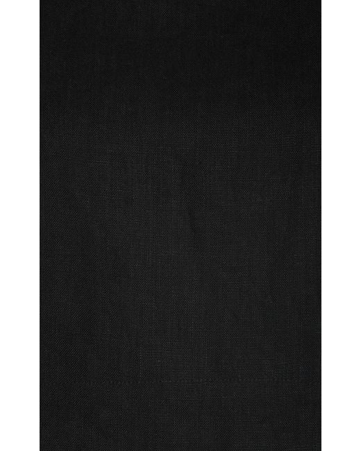 Posse Black Exclusive Martina Linen Crop Top