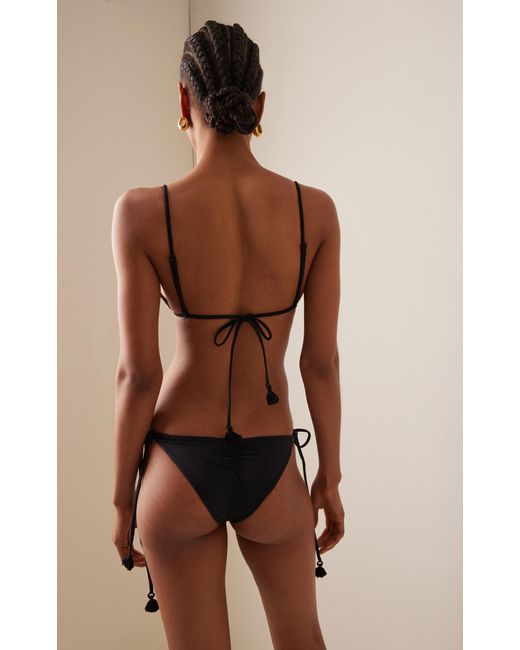 Johanna Ortiz Natural Visionary Arts Embroidered Triangle Bikini Top