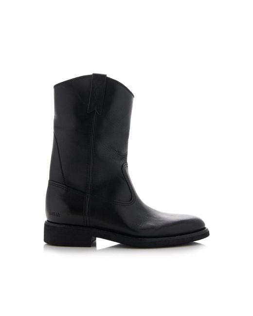 Golden Goose Deluxe Brand Black Biker Leather Boots