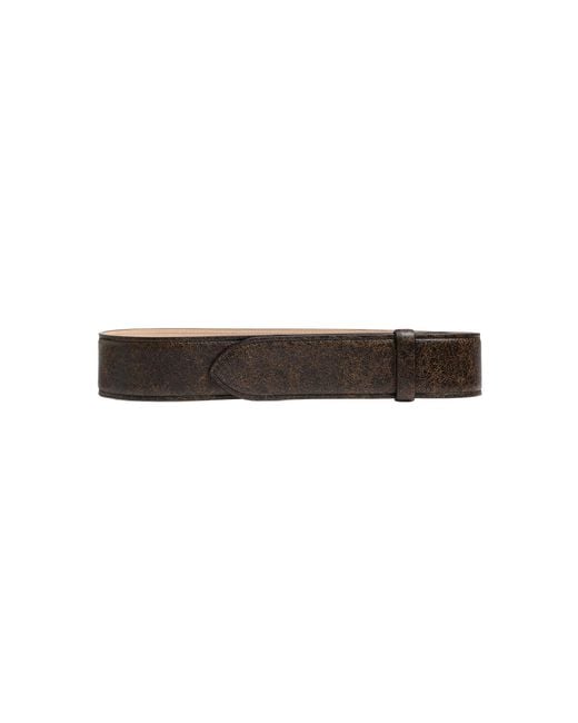 Khaite Brown Theo Leather Belt