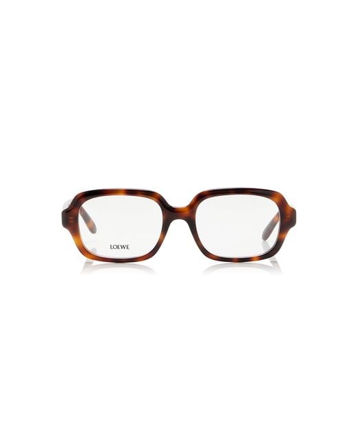Loewe Brown Square-Frame Acetate Glasses