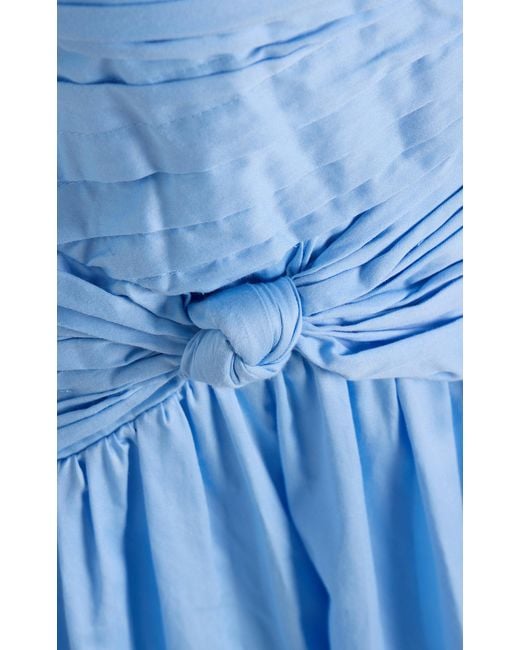 Aje. Agatha Knot Waist Midi Dress in Blue | Lyst Canada