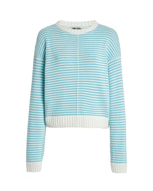 Ciao Lucia Blue Nonno Ribbed Sweater