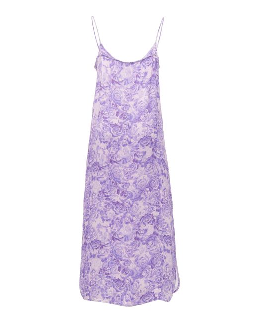Ganni heavy satin dress online