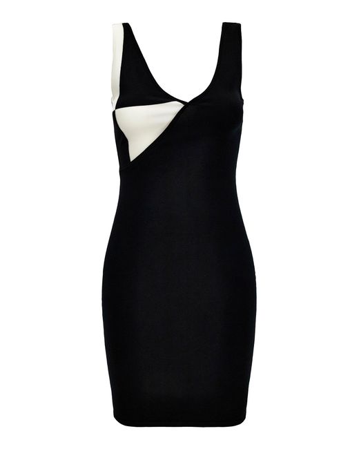 Versace Black Knit Mini Dress