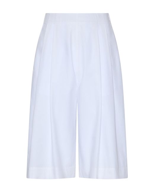 OSSOU White Rumi Bermuda Cotton Shorts