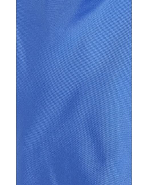 Maison Rabih Kayrouz Blue Draped Silk-twill Maxi Dress