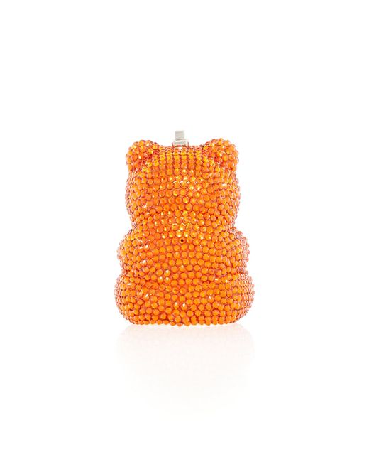 Judith Leiber Orange Gummy Bear Crystal Pillbox