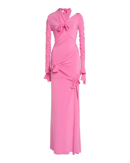 Balenciaga Pink Knotted Cutout Gown