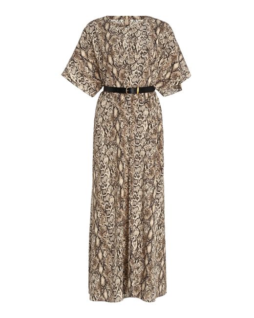 Isabel Marant Natural Keany Stretch-silk Dress