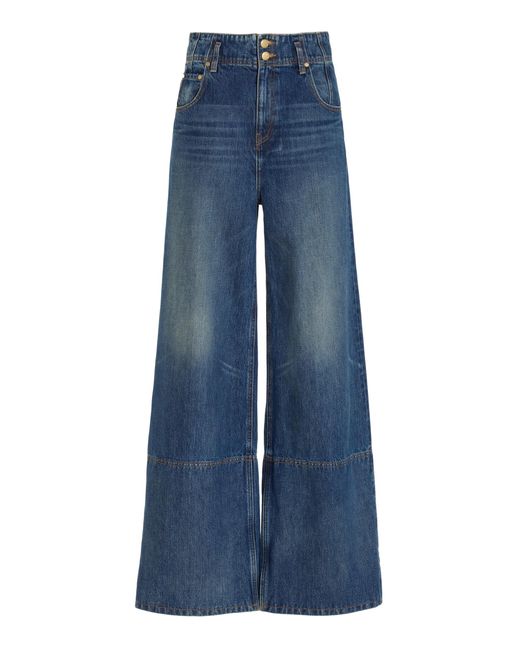 Ulla Johnson The Margot Wideleg Jeans in Blue Lyst UK