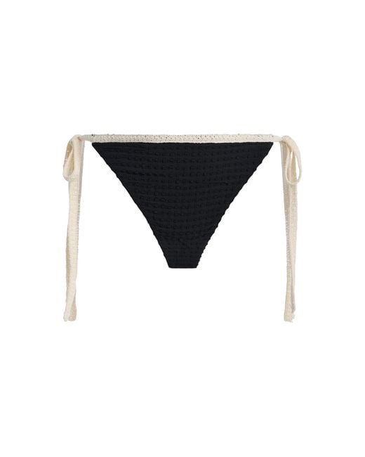 Sea Black Lenora Color-Blocked Bikini Bottoms