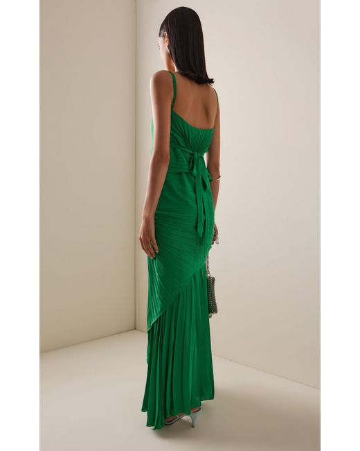 Georgia Hardinge The Torrent Georgette Maxi Dress in Green | Lyst Canada