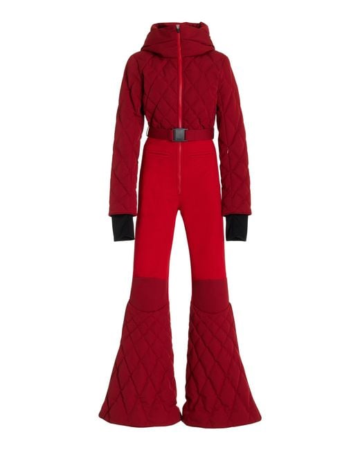 Ienki Ienki Red Stardust Quilted Ski Suit