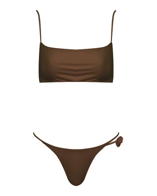 Maygel Coronel White Melo Bikini