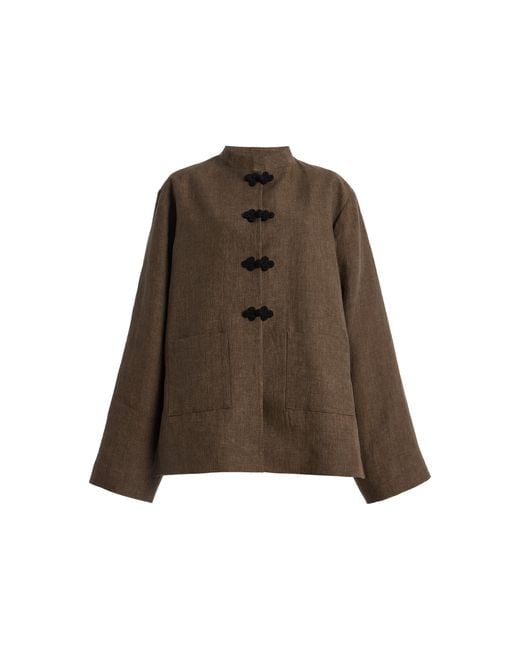 Rohe Brown Marie Linen Jacket