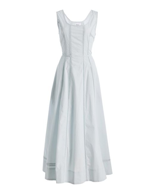 Merlette White Harini Cotton-Poplin Dress