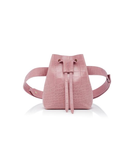 Nanushka Pink Minee Bucket Belt Bag