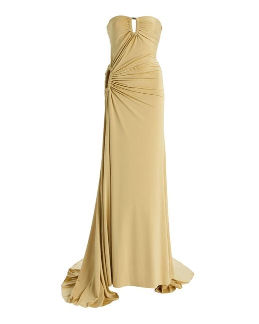 ILA THE BRAND Metallic Exclusive Clara Jersey Gown