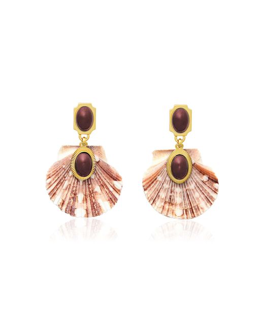 Brinker & Eliza Metallic Ophelia 24K-Plated Earrings