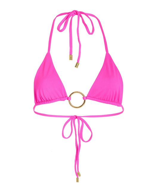 Cin Cin Pink Isle O-ring Triangle Bikini Top