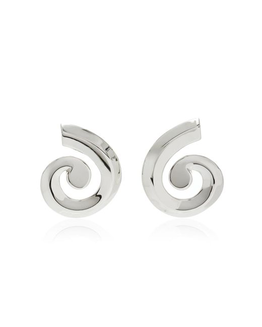 Ben-Amun Metallic Exclusive Swirl Silver-tone Earrings