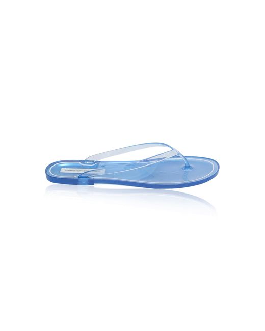 Christopher Esber Blue Jo Pvc Flip Flop Sandals